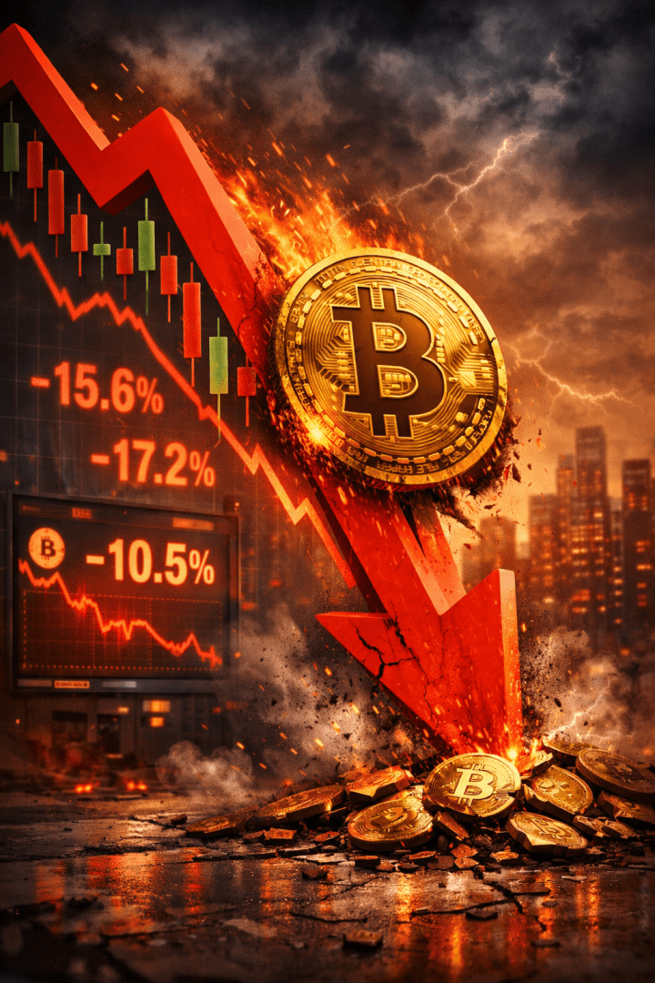 BTC posted its deepest daily drop since 2022